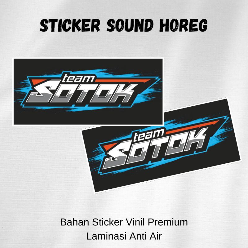 Jual stiker sound system brewog audio / sound system horeg team sotok