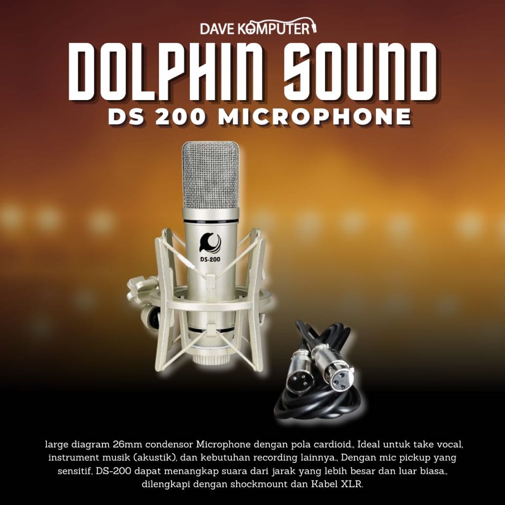 Jual Dolphin Sound DS200 / DS-200 / DS 200 MK2 microphone | Shopee ...