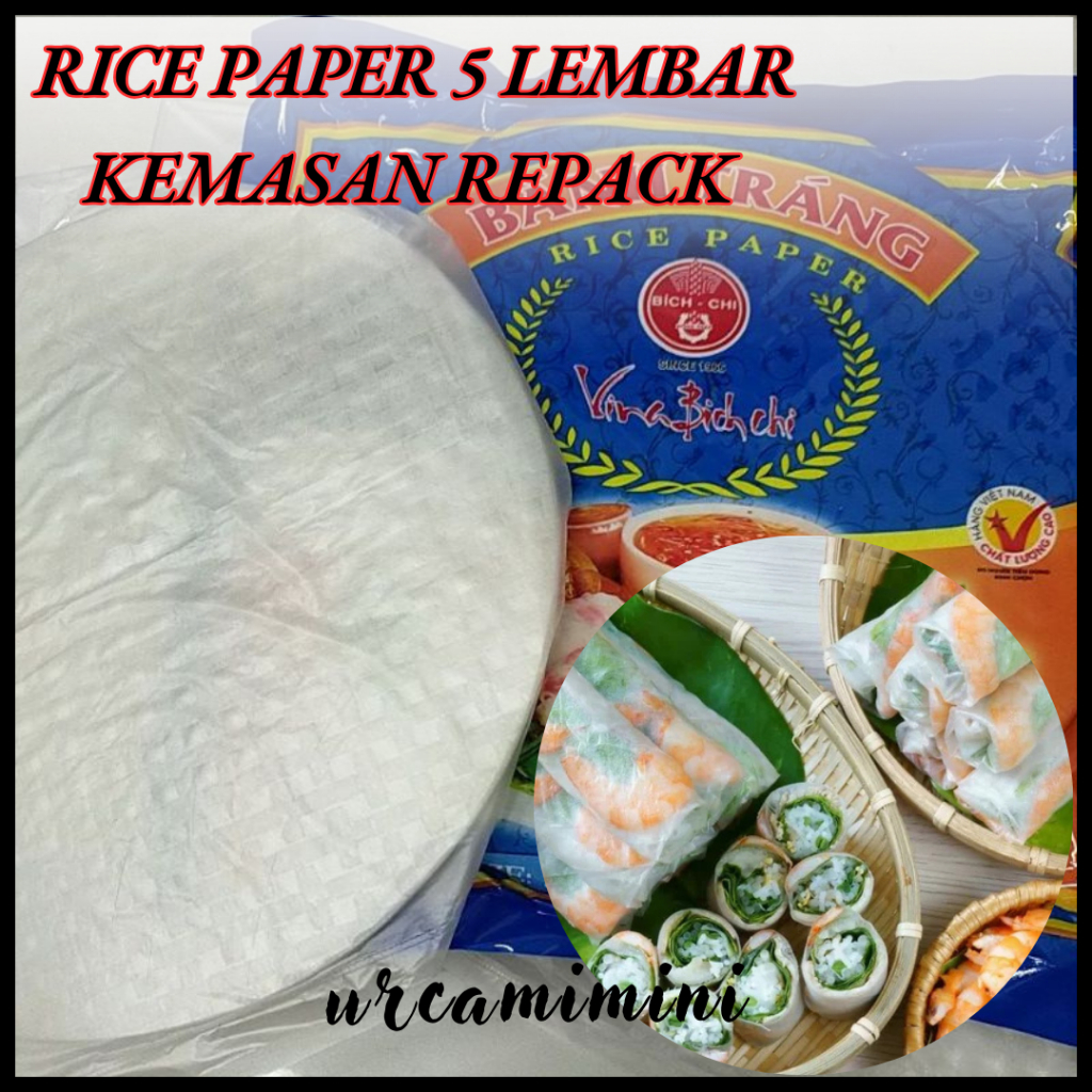 Jual Rice Paper / Kulit Lumpia Vietnam 22 cm Kemasan Repack Isi 5 ...