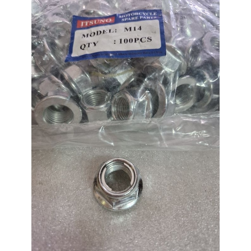 Jual MUR LOCK AS RODA M10, M12, M14, M16 | Shopee Indonesia