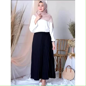 Rok Plisket Jumbo Rok Jumbo Plisket Mayung Rok Plisket Premium Pleated Skirt