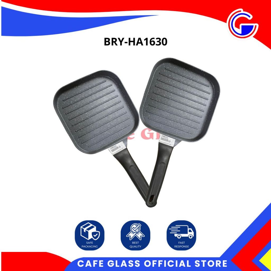 Teflon Kotak Marble Anti Lengket / Tamagoyaki Pan Nonstick / Eeg Frypan Dadar Telur Bry-Ha1630 / Penggorengan Mini Grill Plate