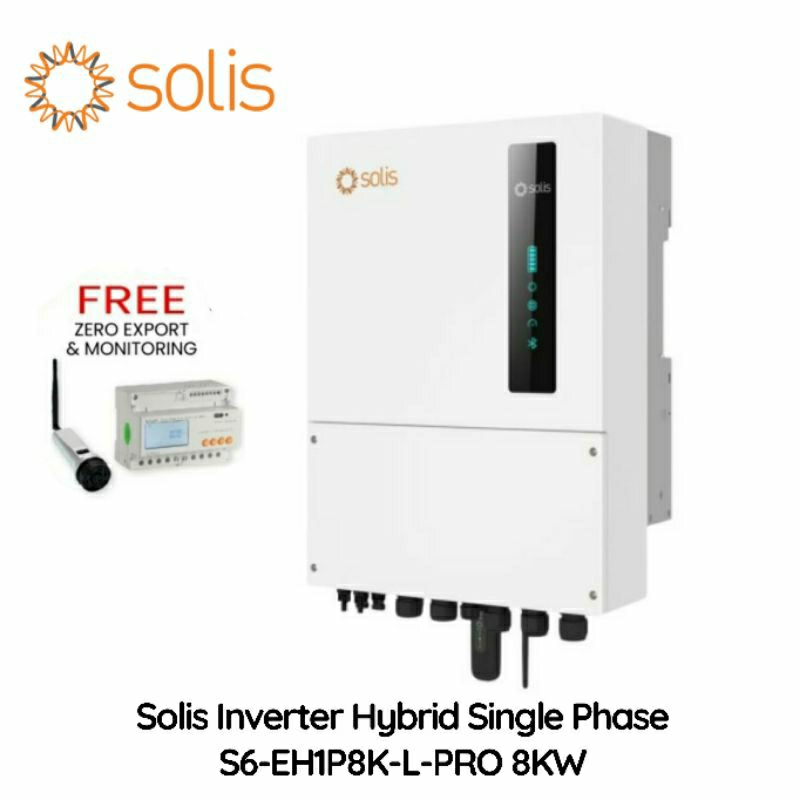Jual Solis Inverter 8KW Hybrid Single Phase (S6-EH1P8K-L-PRO) | Shopee ...