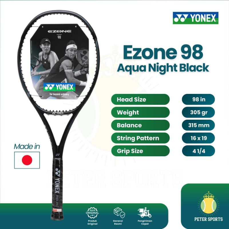 Yonex EZONE 98 Aqua Night Black Tennis Racquet (7th Gen)