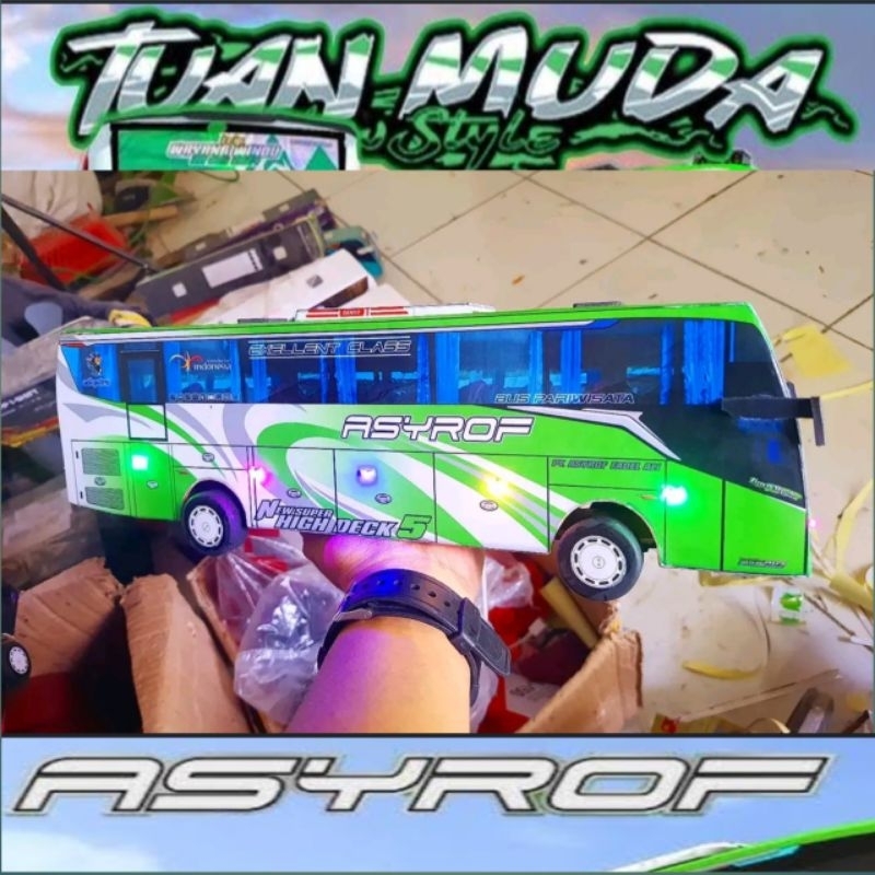 Jual Miniatur Bus MSM Asyrof Tuan Muda Jetbus 5 | Shopee Indonesia