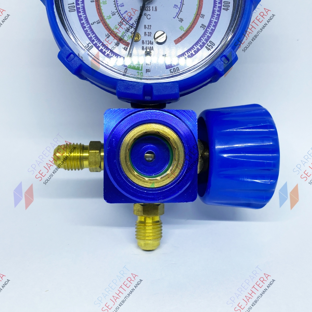 Jual MANIFOLD SINGLE CT 467 LOW SIGHT GLASS MULTI FREON R22 R32 R134 ...