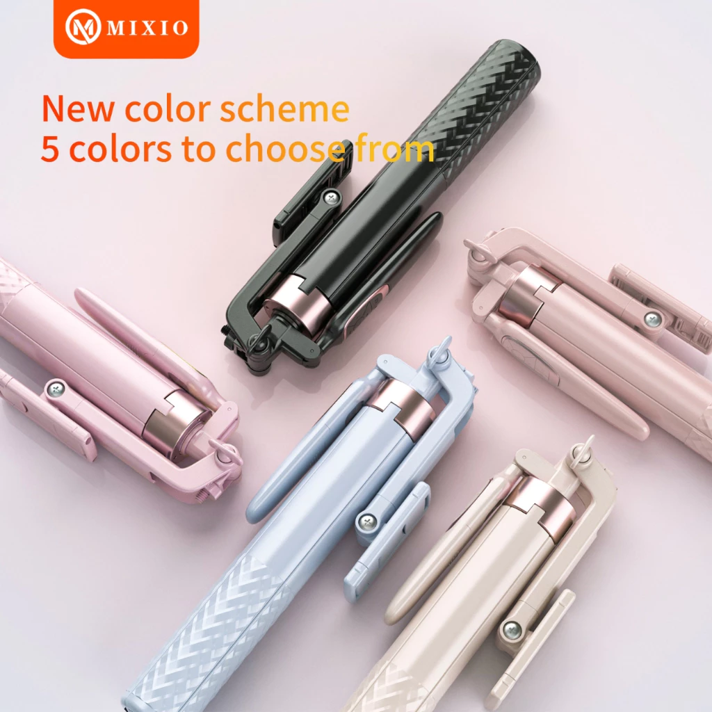 MIXIO A180 Quadpod Macaron 180CM Tripod Tongsis Bluetooth Remote Premium Aluminium | Rp248.994