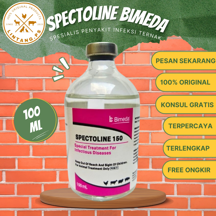Jual Spectoline 150 - Spectoline Injeksi 100ml - Obat Injeksi Hewan ...
