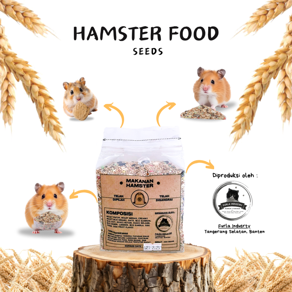 Jual Hamster Food Seeds for Hamster (550 gram) Shopee Indonesia