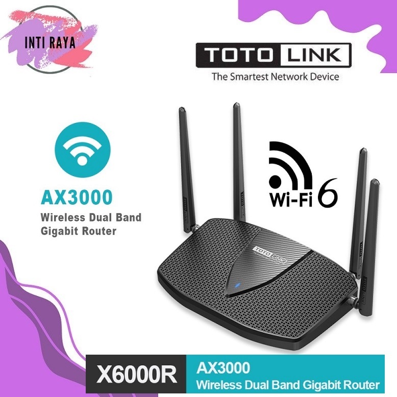 Jual TOTOLINK X6000R - Wireless Dual Band Gigabit AX3000 - Wi-Fi 6 ...