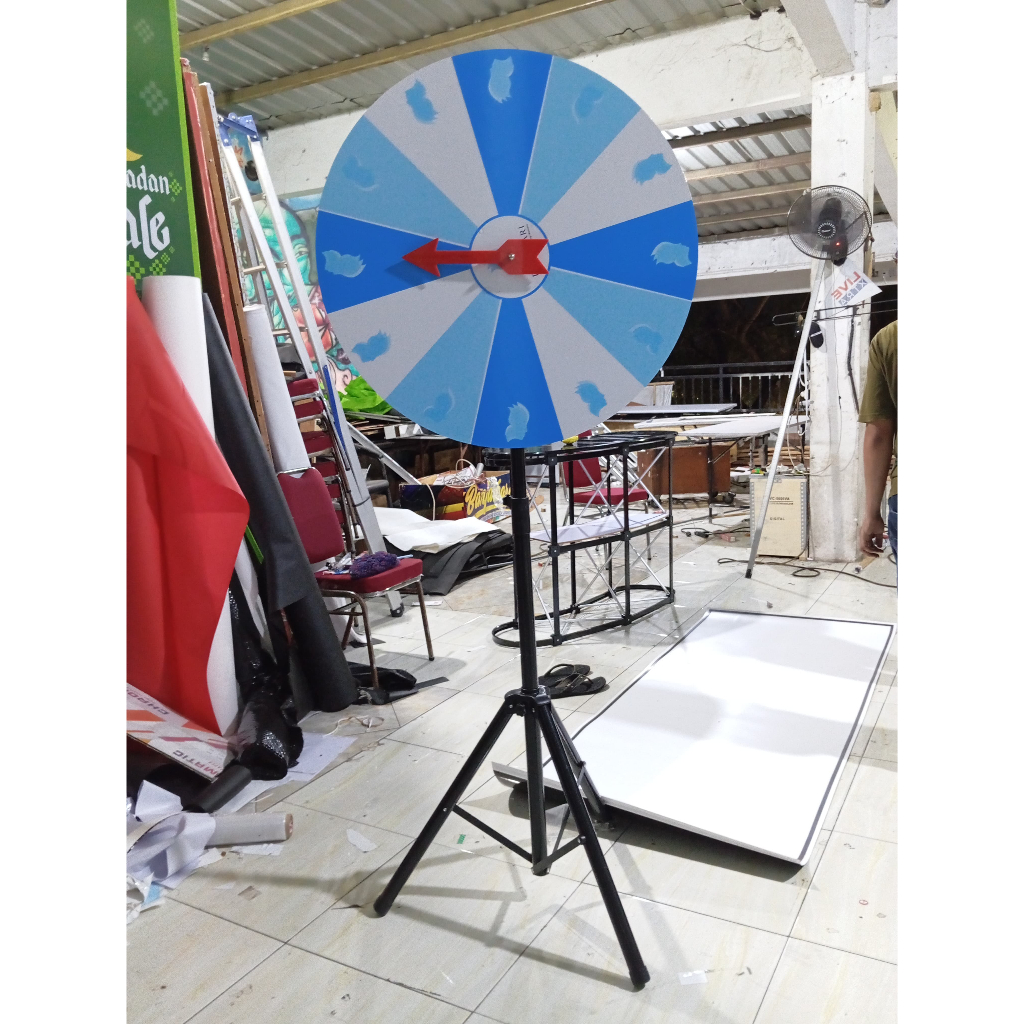 Jual Roda Undian Custom 80 cm Desain Bebas / Tripod Roda Undian ...