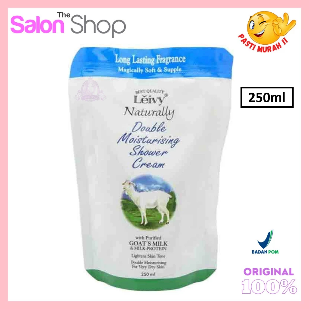 THESALONSHOP | Leivy Shower Cream Goats Milk Refill 250ml | gdlb01
