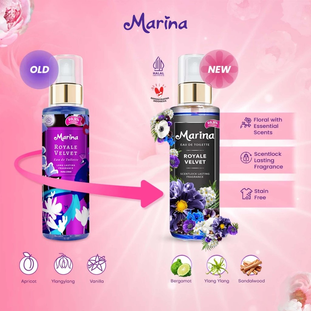 Jual MARINA Eau de Toilette Parfume 150ML Parfum Pewangi Badan