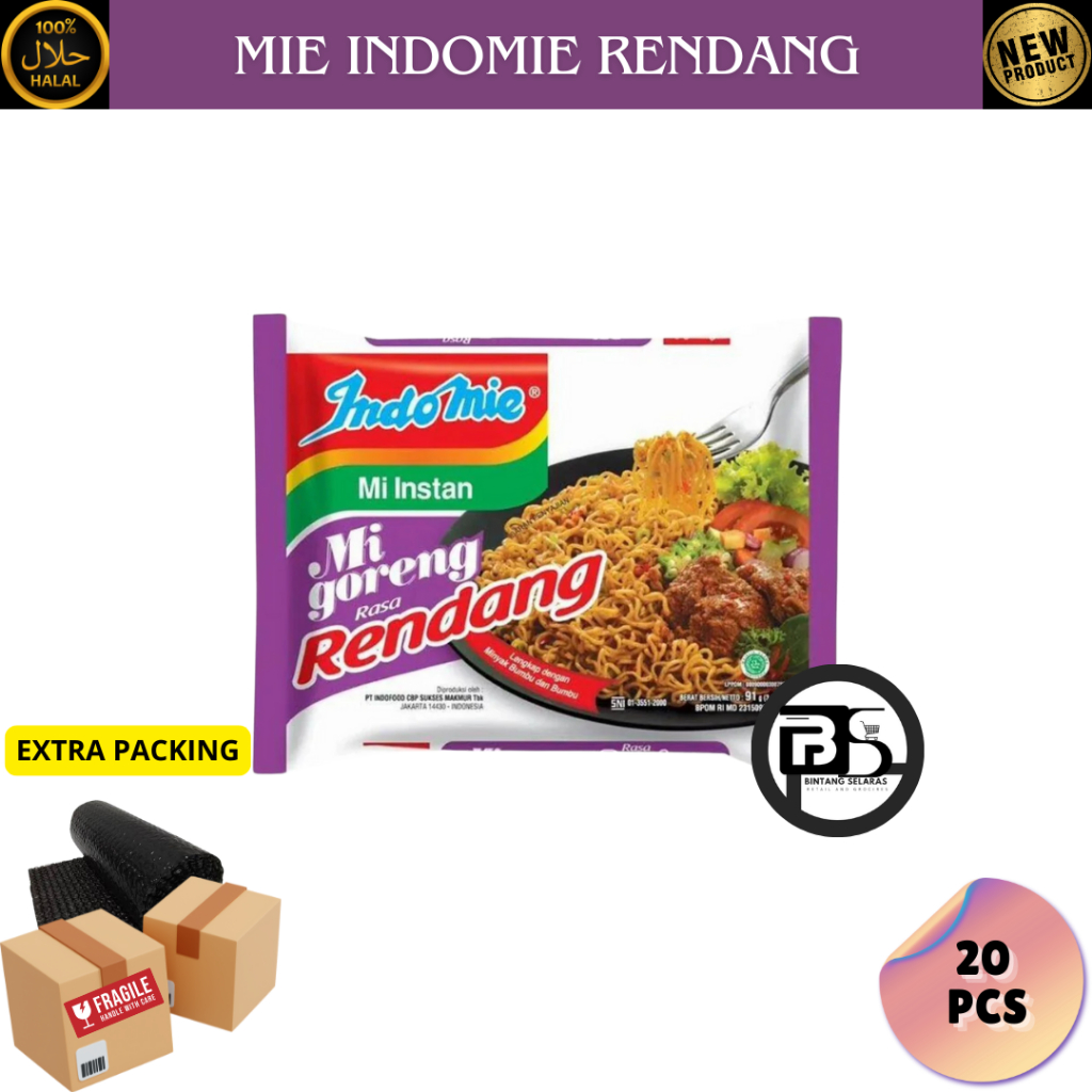 Jual INDOMIE GORENG RENDANG 5-20 PCS | Shopee Indonesia