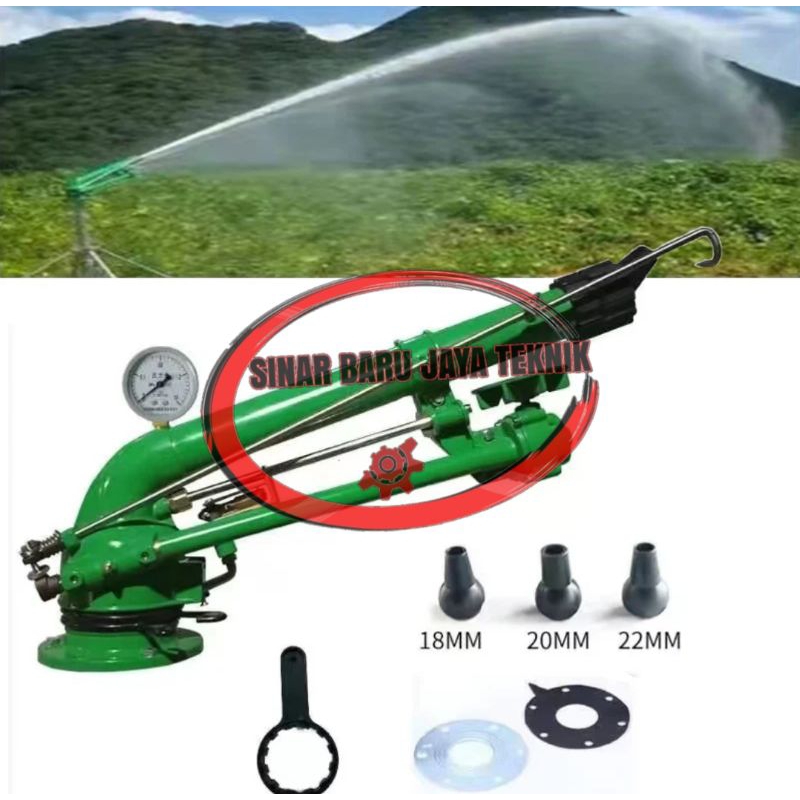 Jual SPRINGKLER BESAR BIG GUN RAIN JET 45 RADIS 40-50METER | Shopee ...