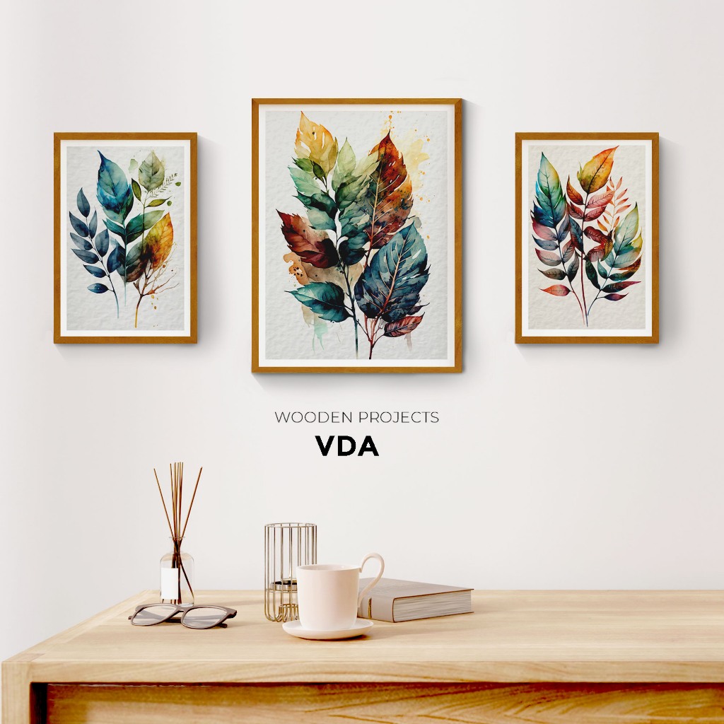 Jual Wooden Projects Hiasan Dinding Frame Kayu Bundle Wall Decor ...