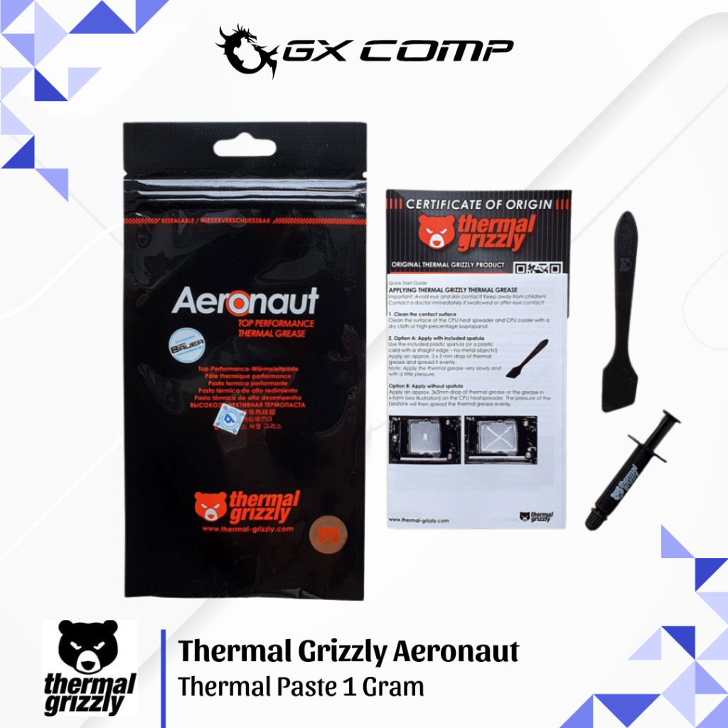 Jual Thermal Grizzly Aeronaut Thermal Paste 1 Gram - 100% Original ...