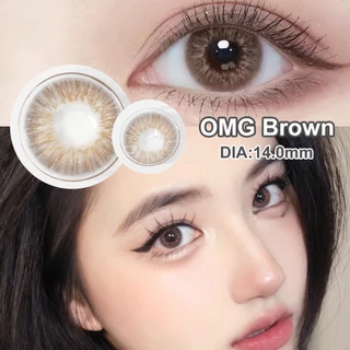[0.00~-6.00]Magister Softlens 14~14.2mm Minus lensa mata softlens no ring natural 6Bulan Sepasang soflen
