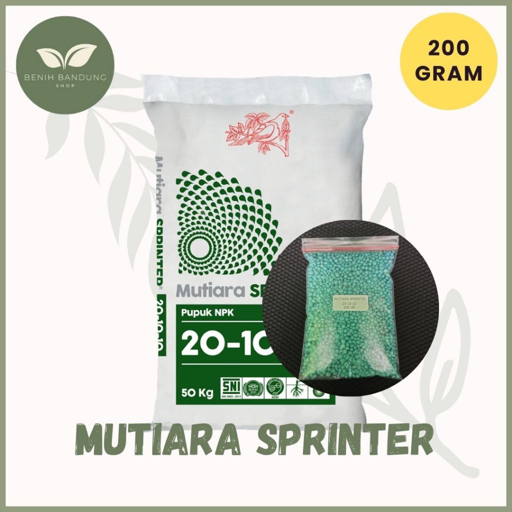 Jual Pupuk NPK Mutiara Sprinter Meroke 200 Gram | Shopee Indonesia