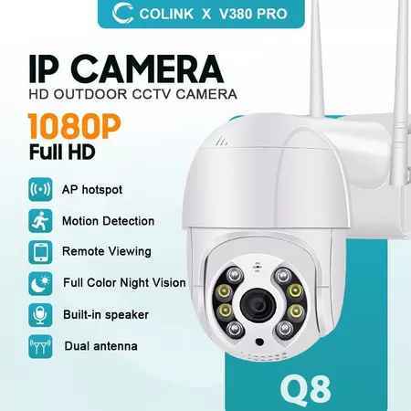 Jual CCTV Kamera Wifi Q8 8MP HD IP 1080P Camera Waterproof Outdoor ...