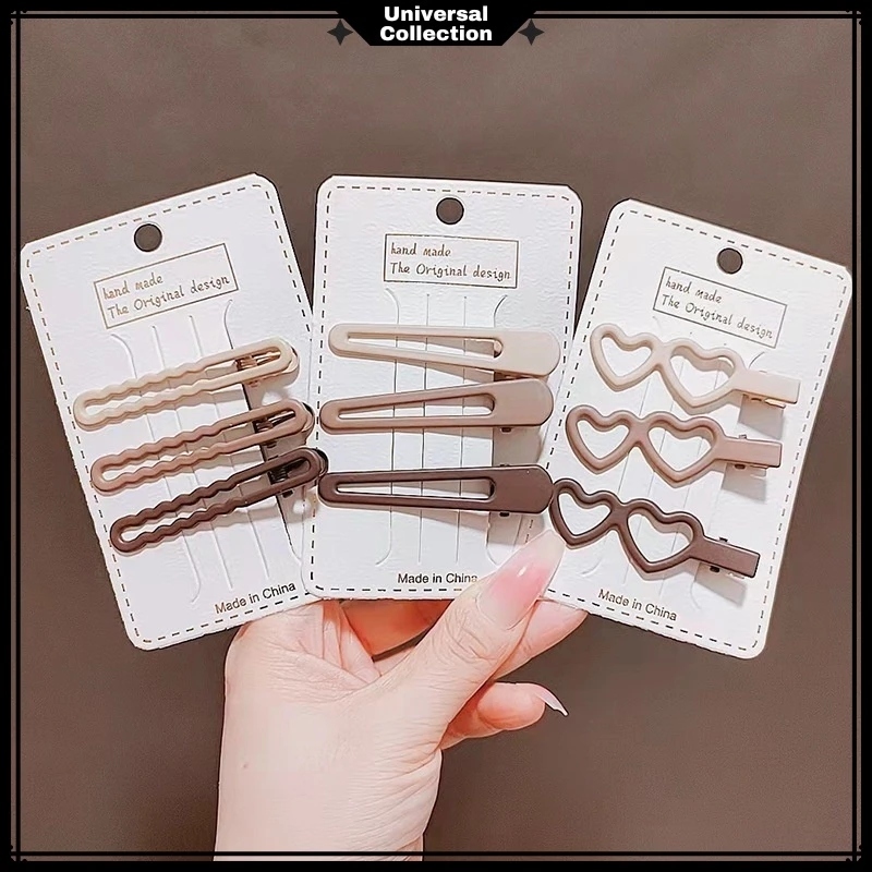 Jual MMM Jepit Rambut Klip Korea Vintage 3in1 Hairclip Wanita Korean ...
