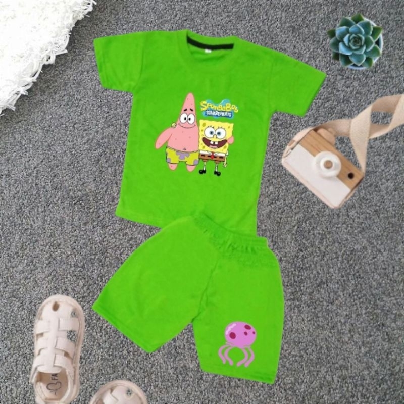 Jual Baju Kaos Karakter Spongebob Dan Patrick Best Friend Untuk Anak 1 ...