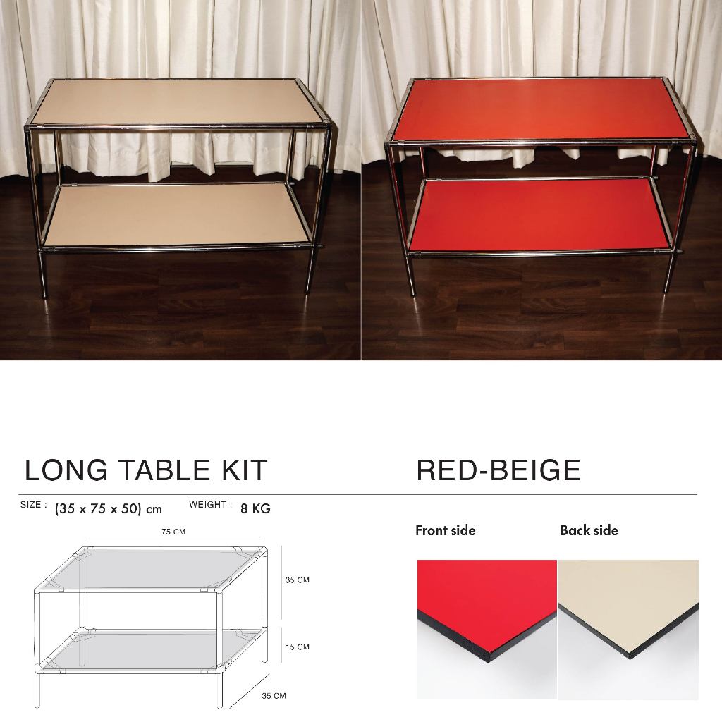 Jual Modulock Long Low Table 35x75x53 cm / Credenza / Meja / Kabinet ...