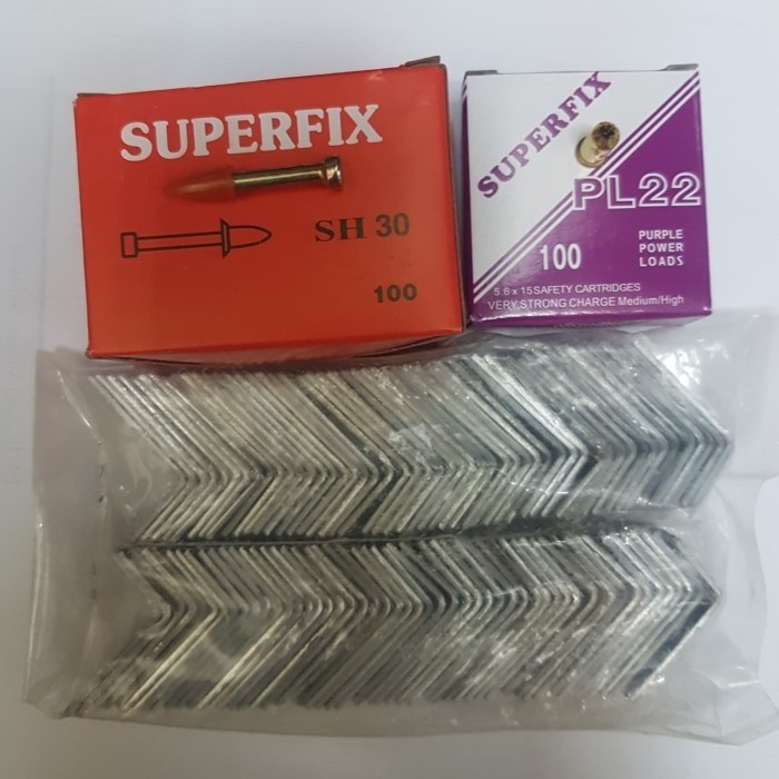 Jual Best Seller paku ramset superfix - mesiu - angle clip / siku l ...