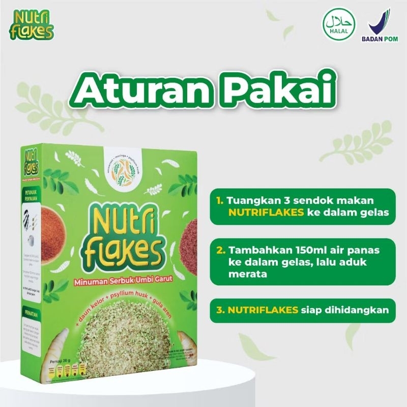 Jual Nutriflakes Sereal Umbi Garut Asam Lambung Gerd Maag Box Shopee Indonesia