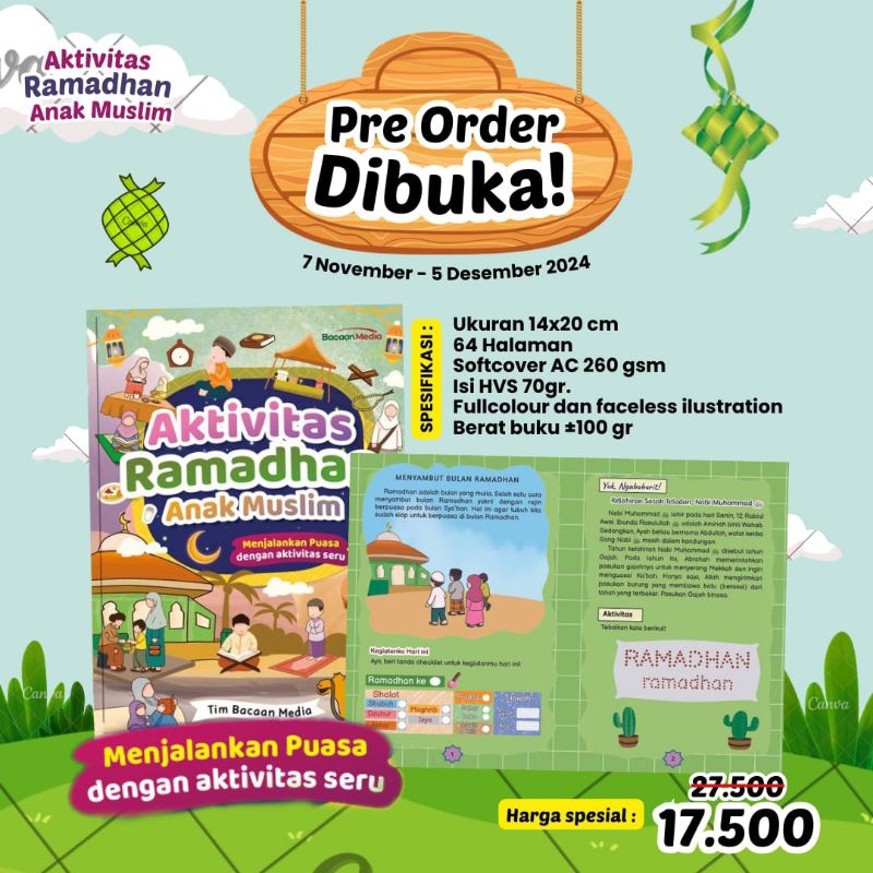 Jual [READY] Buku Aktivitas Ramadhan Anak : Aktivitas Ramadhan Anak ...