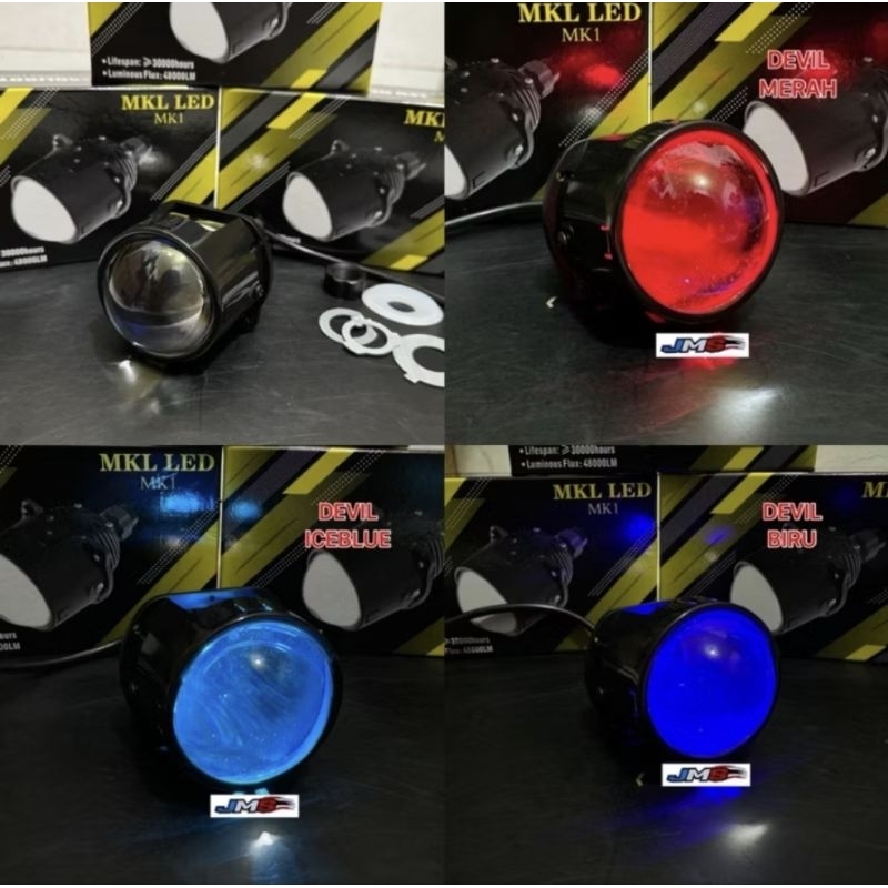 Jual ORIGINAL MKL LED MK 1-BILED 2,5 INCH BLUE LENS | Shopee Indonesia
