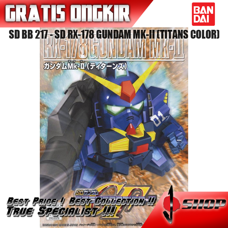 Jual SD BB 217 - SD RX-178 GUNDAM MK-II (TITANS COLOR) | Shopee Indonesia