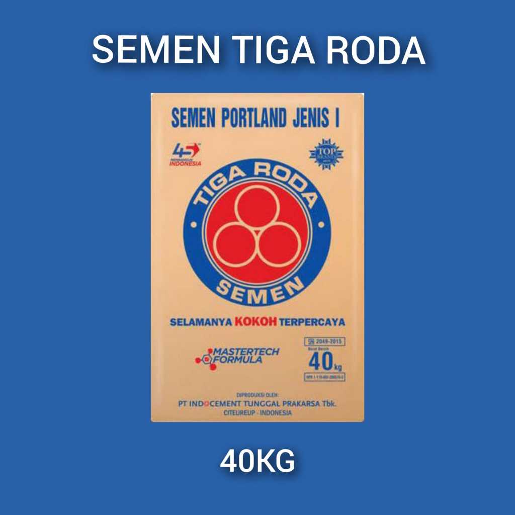 Jual SEMEN TIGA RODA KUALITAS PRIMA 40KG (50 100 200 SAK) | Shopee ...