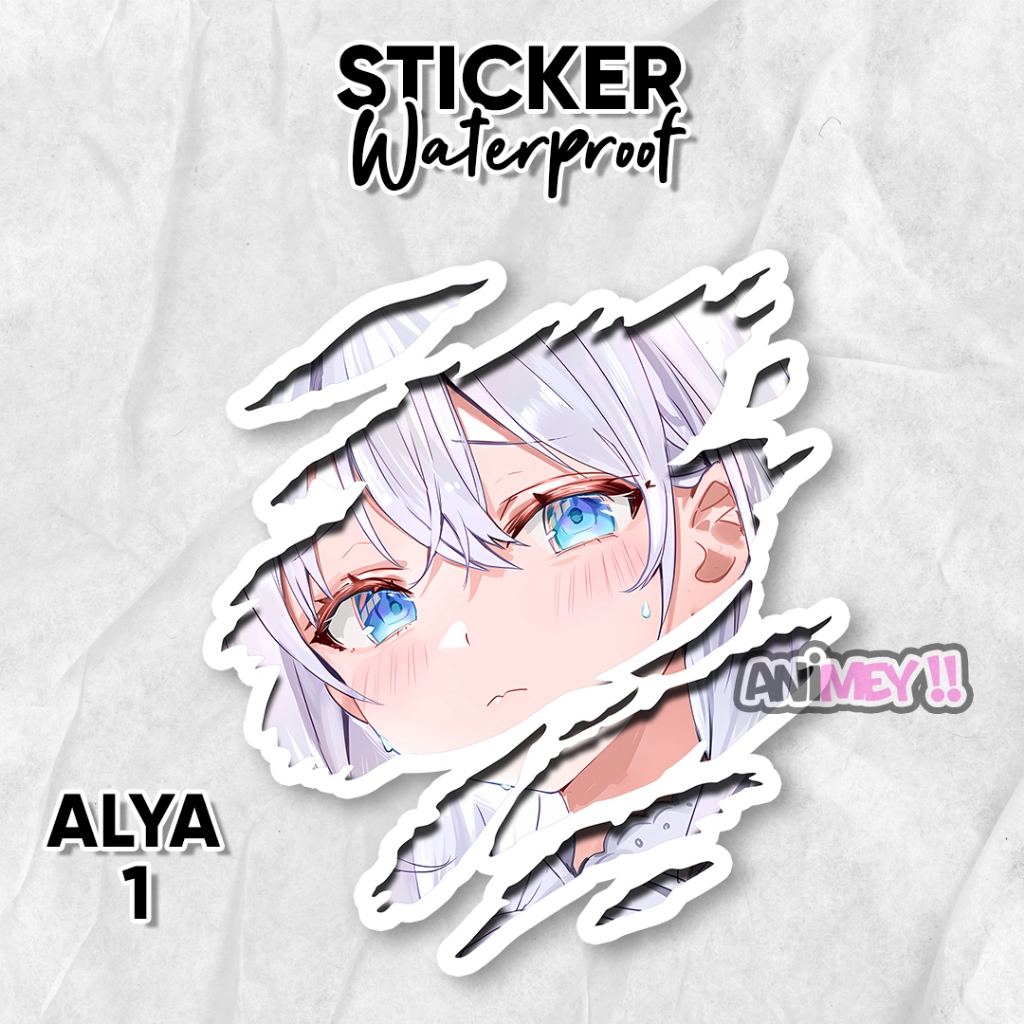 Jual Stiker Scratch Alya Roshidere / Sticker Anime Waterproof | Shopee ...