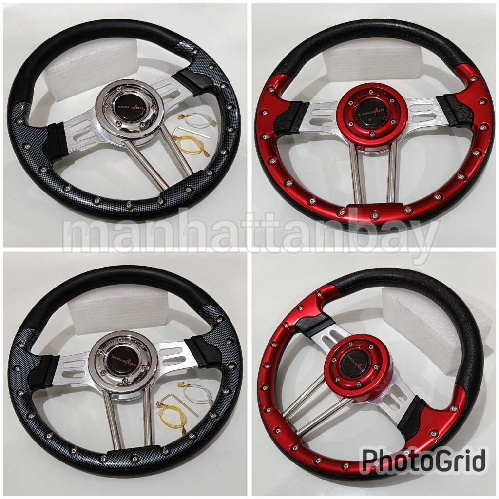Jual Stir Racing Mobil Universal Steering Wheel Setir Mobil Skeleton ...