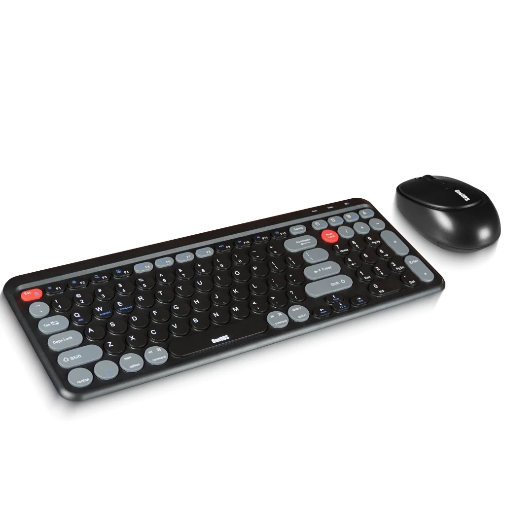 Jual OneSOS Wireless Keyboard And Mouse Set Round Mixed Color 2.4 Ghz ...