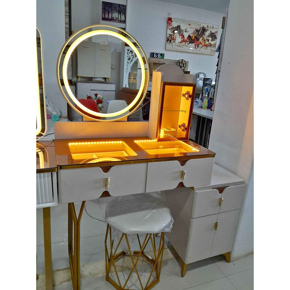 Jual Meja Rias LED Minimalis Meja RIas Modern LED BATAM | Shopee Indonesia