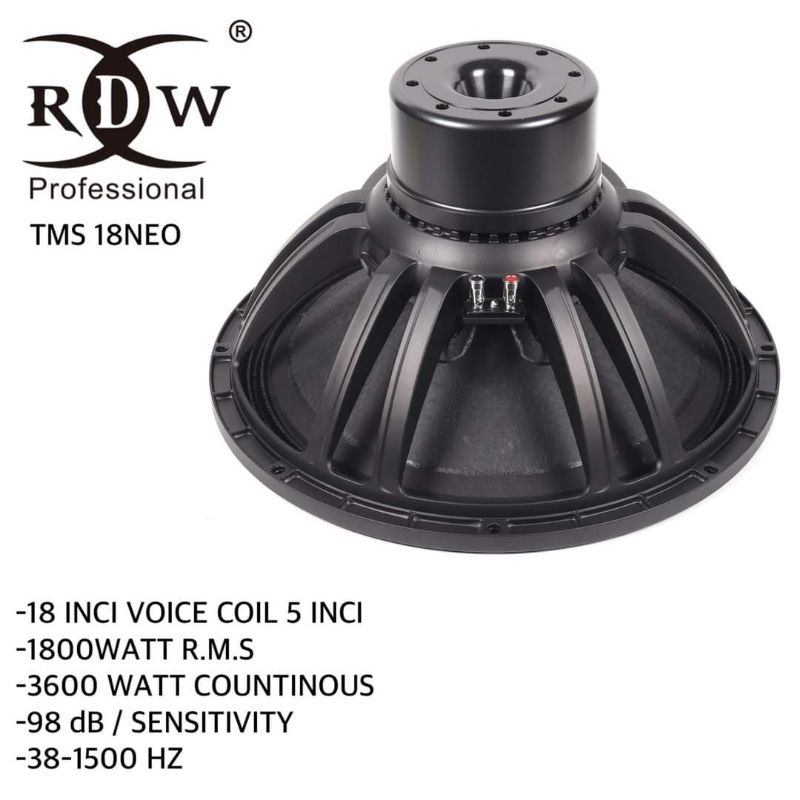 Jual SPEAKER KOMPONEN RDW TMS 18 NEO / 18 INCH | Shopee Indonesia