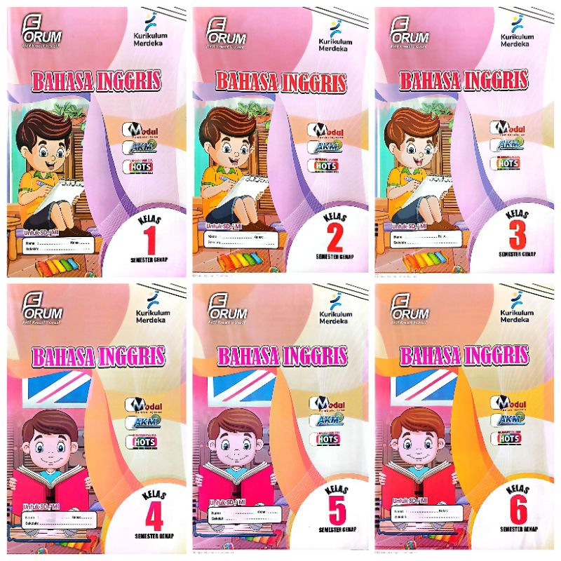 Jual BUKU LKS SD MI BAHASA INGGRIS KELAS 1 2 3 4 5 6 KURIKULUM MERDEKA ...