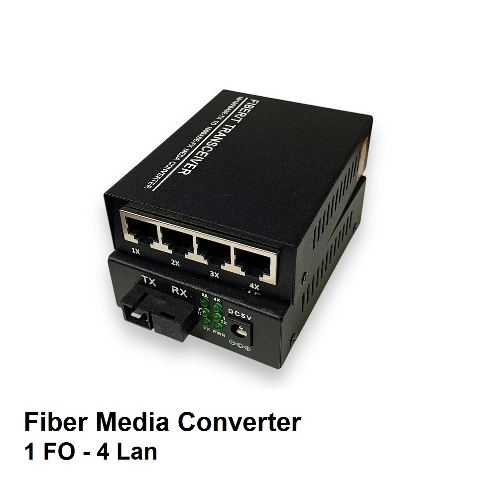 Jual Media Converter Fiber Optic Port Fo Lan Rj Ethernet