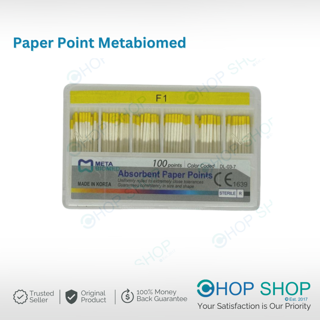 Jual Paper Point Protaper Metabiomed MADE IN KOREA F1 F2 F3 F123 ...