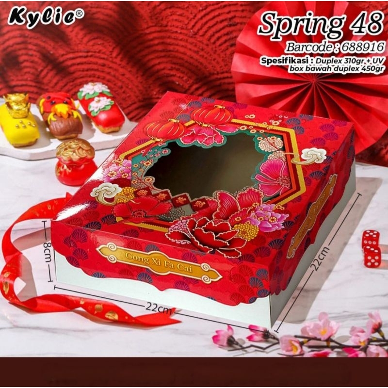 Jual Dus kue imlek box imlek box spring cny (5pc) | Shopee Indonesia