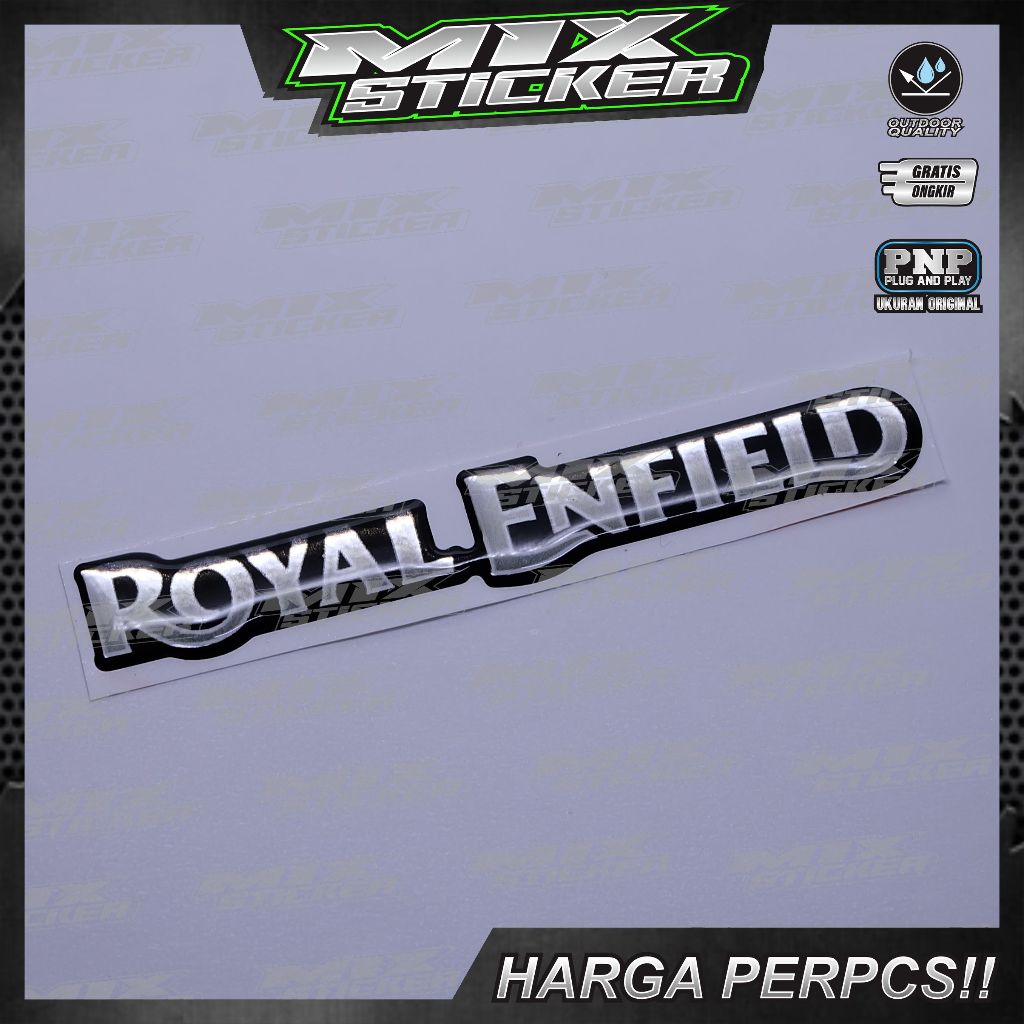thumbnail image 2 of Royal Enfield Sticker Logo Badge Emblem Monogram Set - Replacement Part 2 of 5