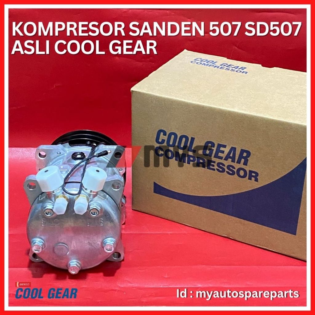 Jual COMPRESSOR AC Mobil SANDEN 507 SD507 KOMPRESOR ASLI DENSO COOL ...