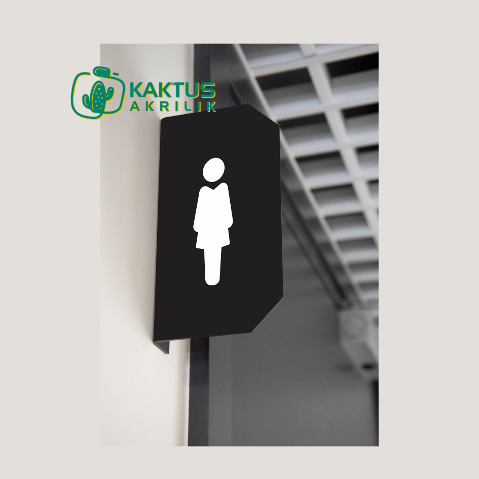 Jual Tanda Toilet I Restroom I WC I Portrait I akrilik Hitam | Shopee ...