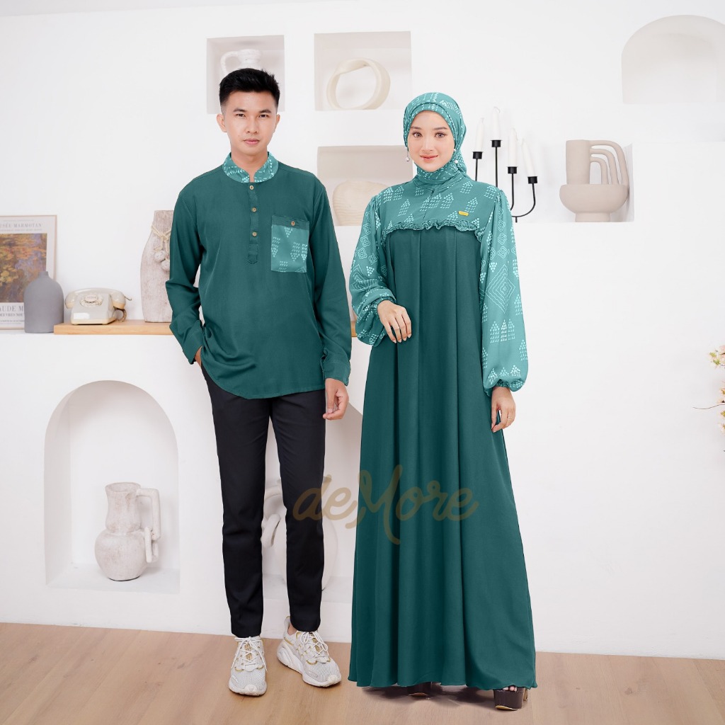 Jual Tribal Gamis Set Couple Free Hijab Pashmina Motif Matt Torino ...