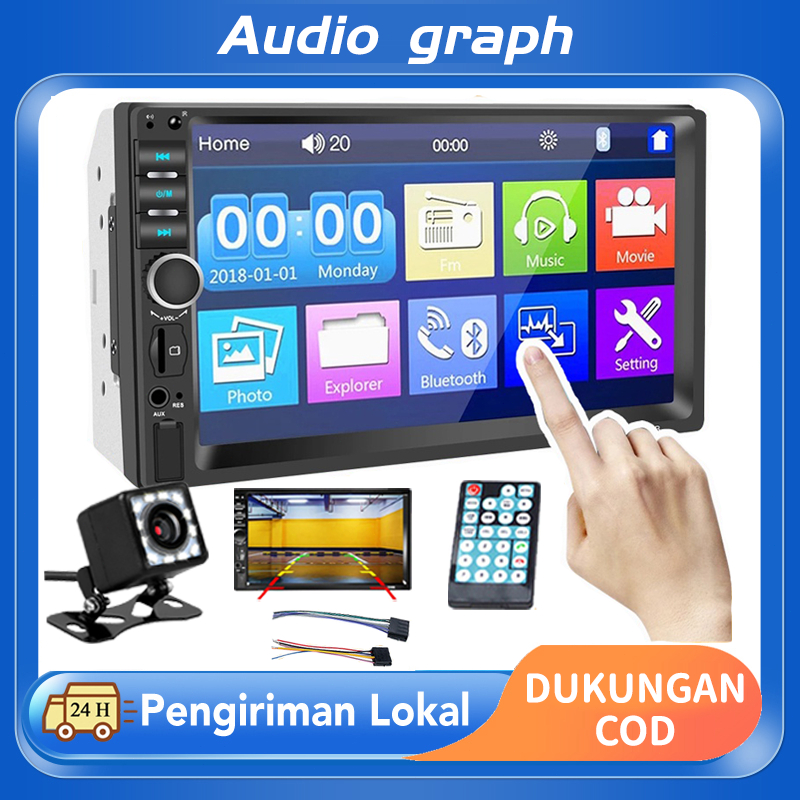 Jual ✨universal Head Unit Support ponsel Android/iPhone Double