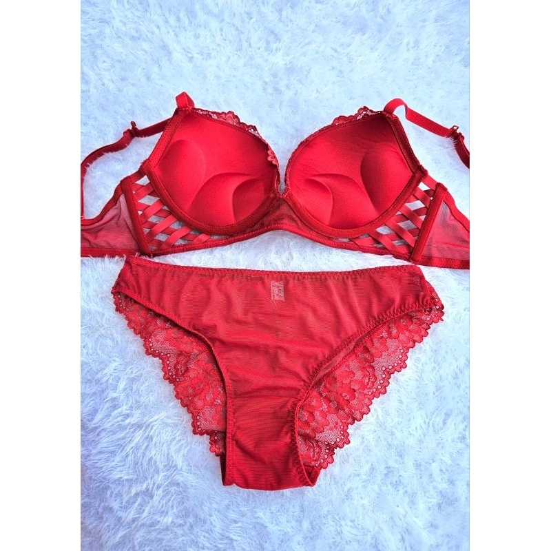 Jual BRA SET WACOAL SEXY RED BUSA TEBAL PUSHUP PUSH UP PAKAI KAWAT BH ...