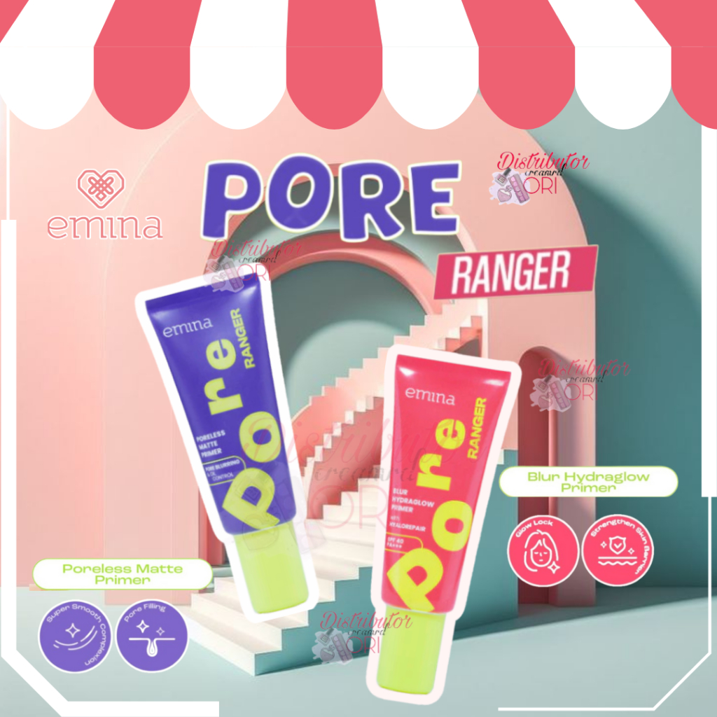 Jual NEW! Emina Pore Ranger Poreless Matte Primer & Blur Hydraglow ...