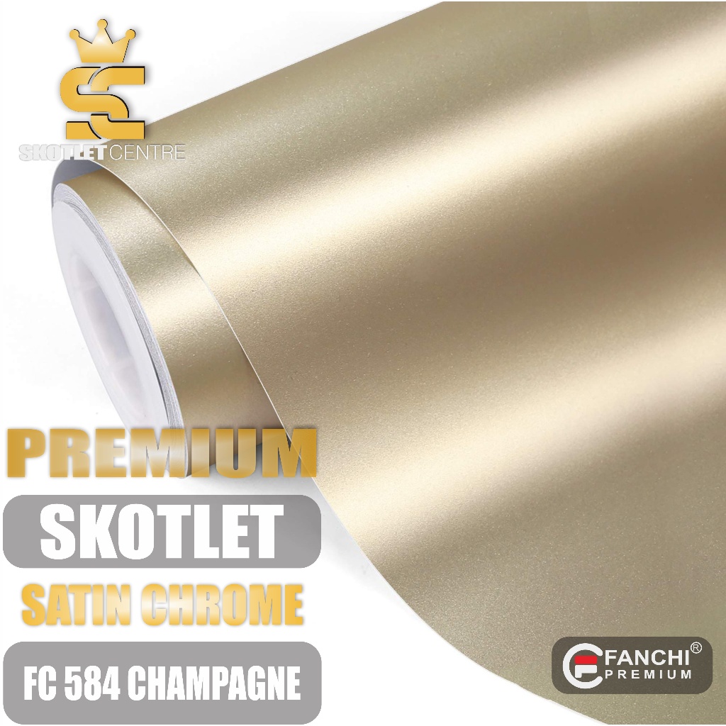 Jual Stiker Motor Matte Chrome Champagne Gold Sticker Krom Doff ...